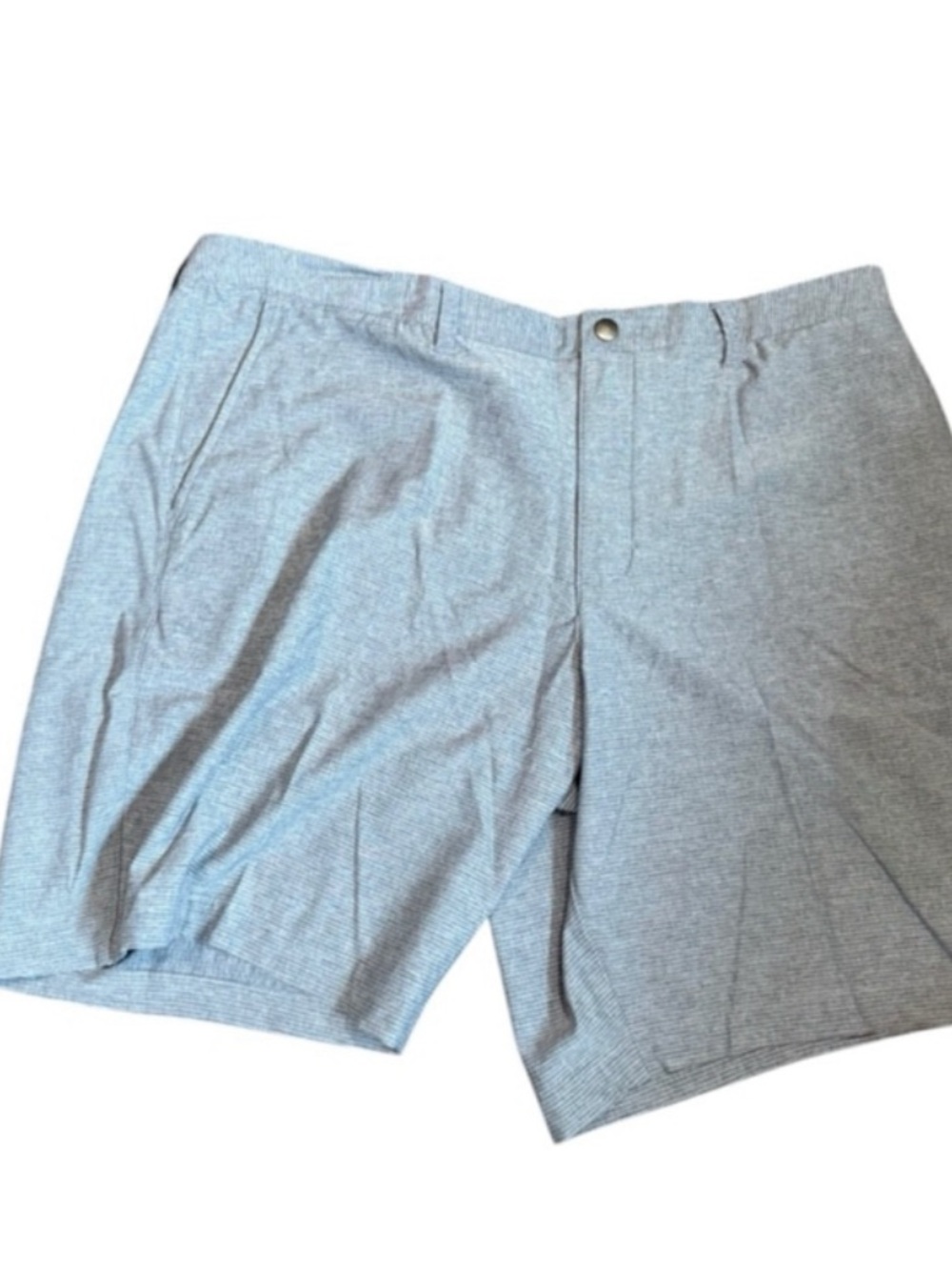 George Men's Light Gray Flat-Front Shorts - Picture 2 of 12